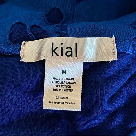 Kial BlueRazor Cut Cowl Neck Sleeveless Tunic Top Sz M - Picture 9 of 11